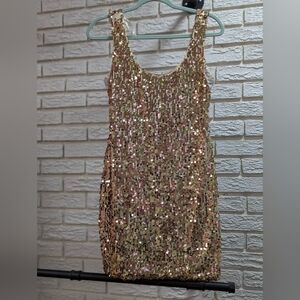 Sequin Gold Dress